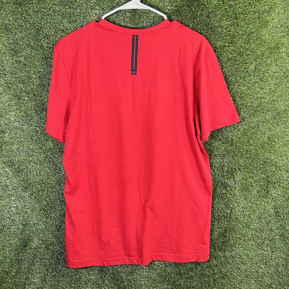 NWT Cavalli Class Men’s L T-Shirt Designer Red Logo T-Shirt Men’s OXT61M JD060 - Picture 4 of 9